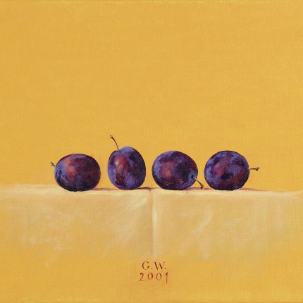 Four blue plums